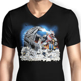 Mega Kaiju Battle - Men's V-Neck
