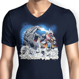 Mega Kaiju Battle - Men's V-Neck