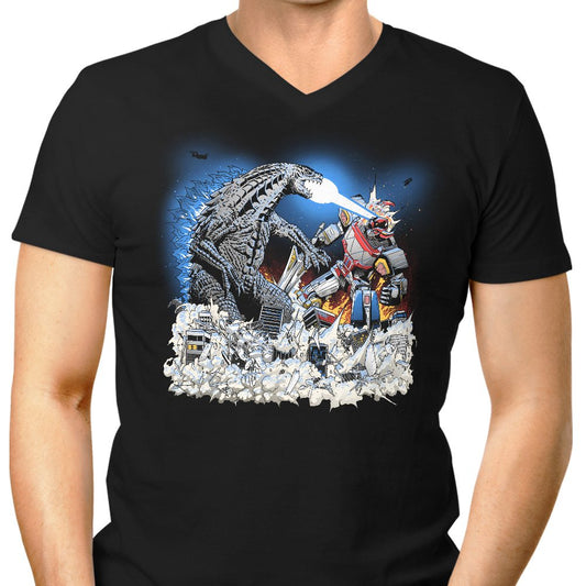 Mega Kaiju Battle - Men's V-Neck
