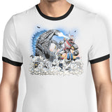 Mega Kaiju Battle - Ringer T-Shirt