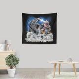 Mega Kaiju Battle - Wall Tapestry