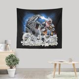 Mega Kaiju Battle - Wall Tapestry