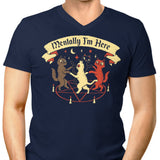 Mentally I'm Here - Men's V-Neck