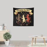 Mentally I'm Here - Wall Tapestry
