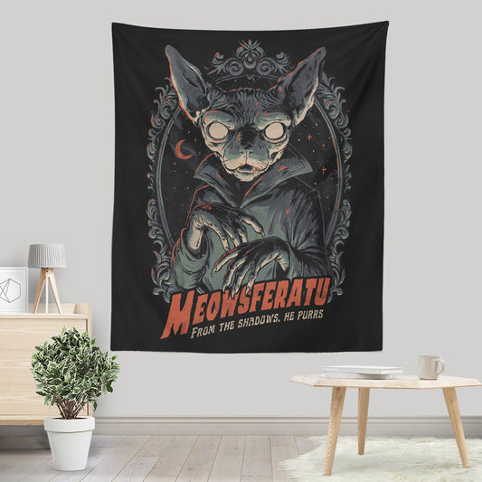 Meowsferatu - Wall Tapestry