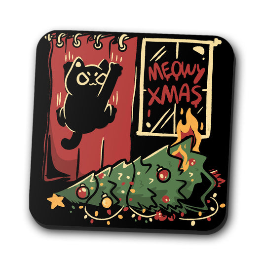 Meowy Xmas - Coasters