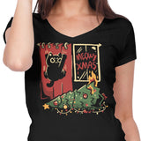 Meowy Xmas - Women's V-Neck