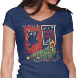 Meowy Xmas - Women's V-Neck