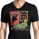 Meowy Xmas - Men's V-Neck