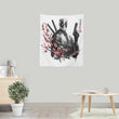 Merc Portrait Sumi-e - Wall Tapestry