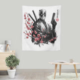 Merc Portrait Sumi-e - Wall Tapestry