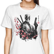 Merc Portrait Sumi-e - Women's Apparel