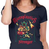 Microplastics Make Me Stronger - Women's V-Neck