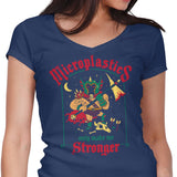 Microplastics Make Me Stronger - Women's V-Neck