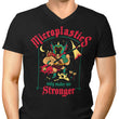 Microplastics Make Me Stronger - Men's V-Neck