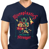 Microplastics Make Me Stronger - Men's V-Neck