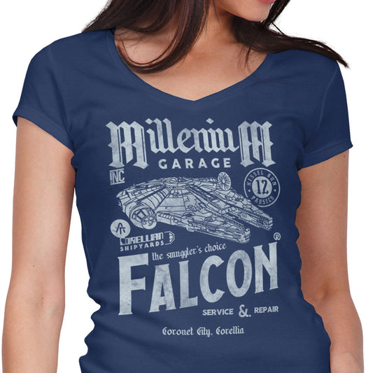 Millenium Garage - Women's V-Neck