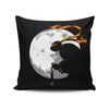 Moon Nunchaku - Throw Pillow