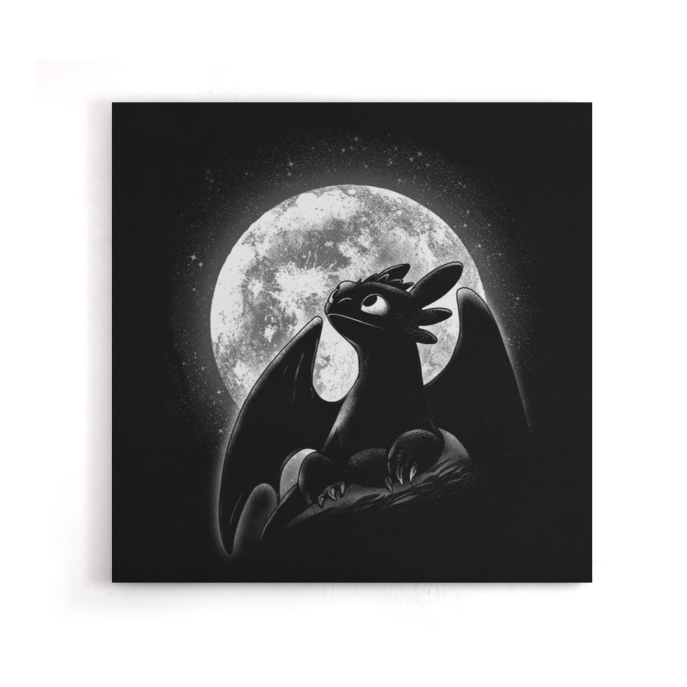 Moonlit Dragon - Canvas Print