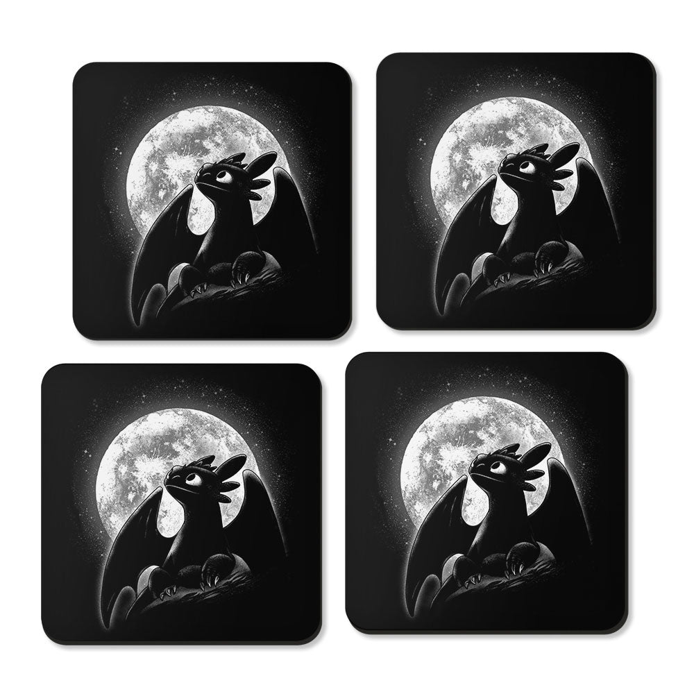 Moonlit Dragon - Coasters