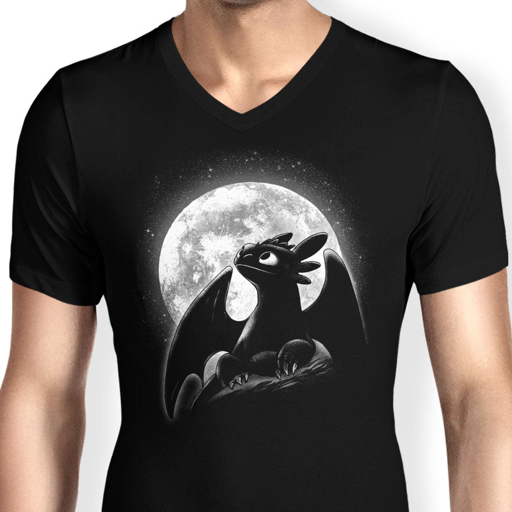 Moonlit Dragon - Men's V-Neck