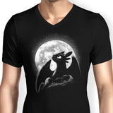 Moonlit Dragon - Men's V-Neck