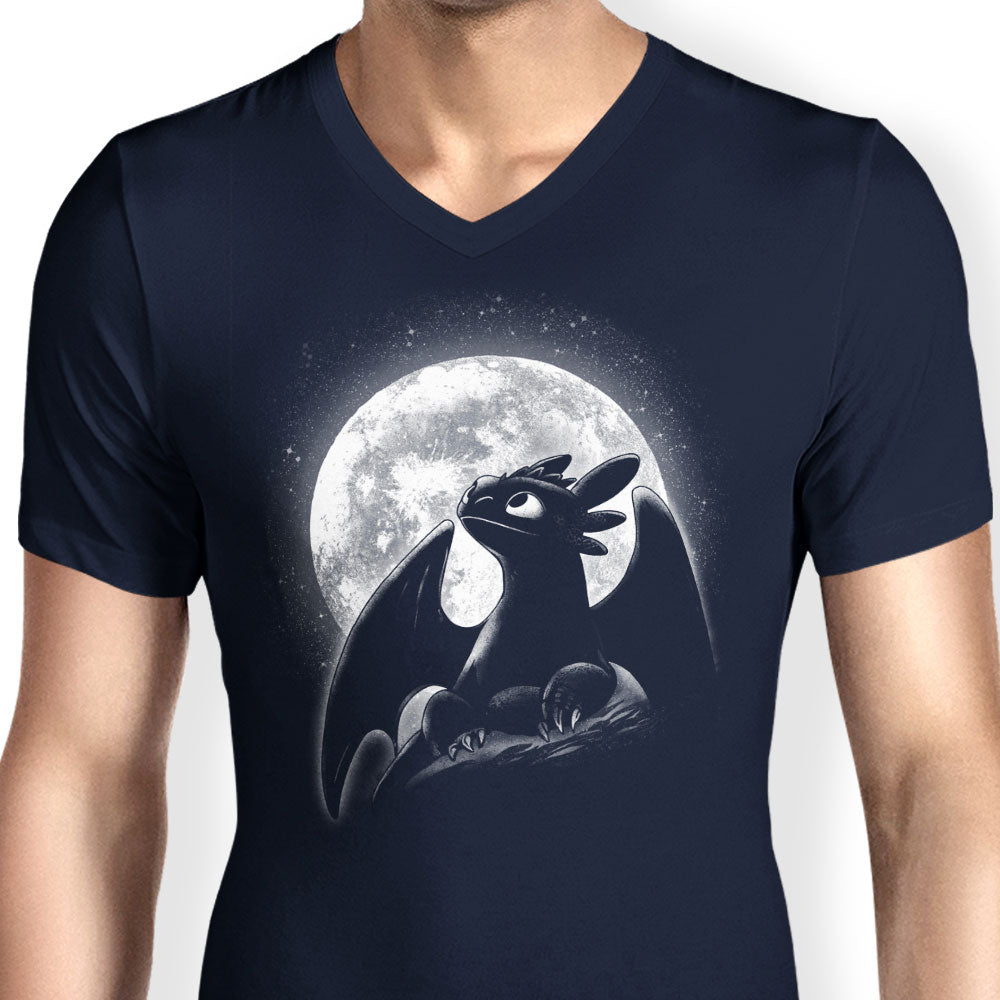 Moonlit Dragon - Men's V-Neck