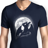 Moonlit Dragon - Men's V-Neck