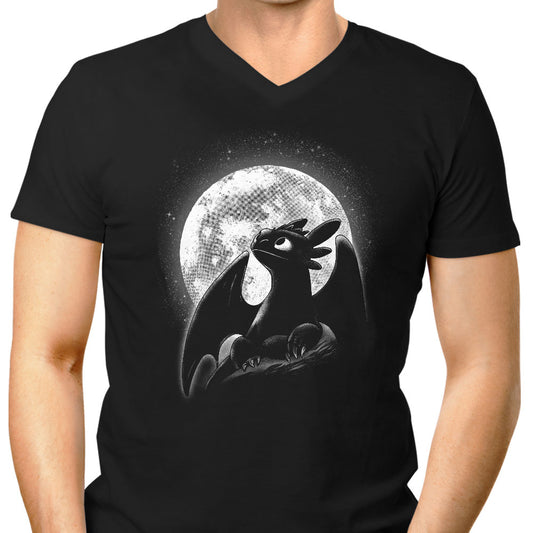 Moonlit Dragon - Men's V-Neck
