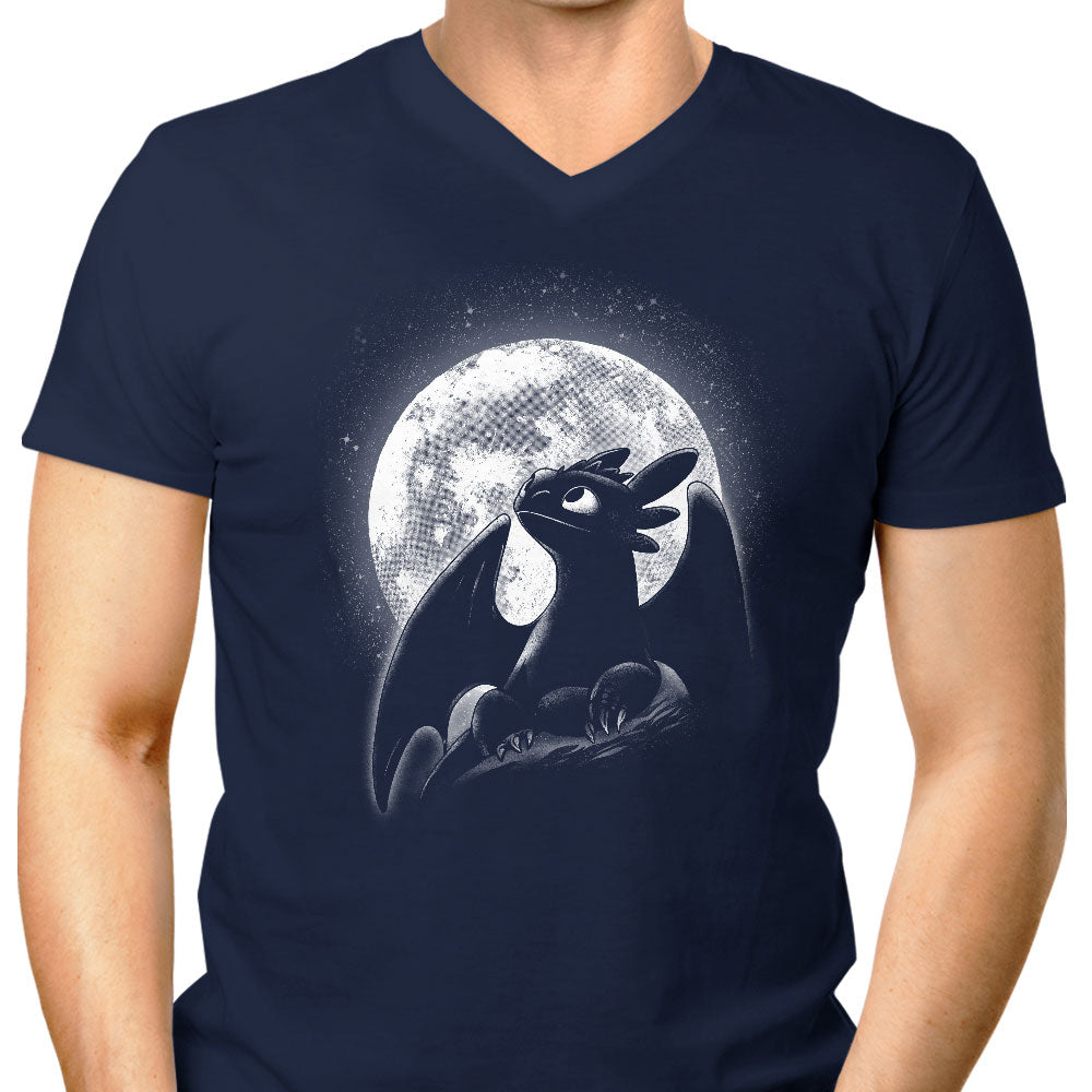 Moonlit Dragon - Men's V-Neck