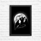 Moonlit Dragon - Posters & Prints