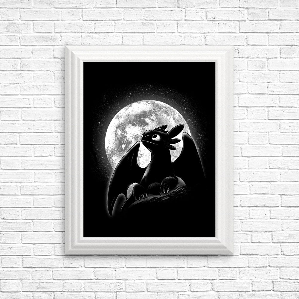 Moonlit Dragon - Posters & Prints
