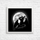 Moonlit Dragon - Posters & Prints