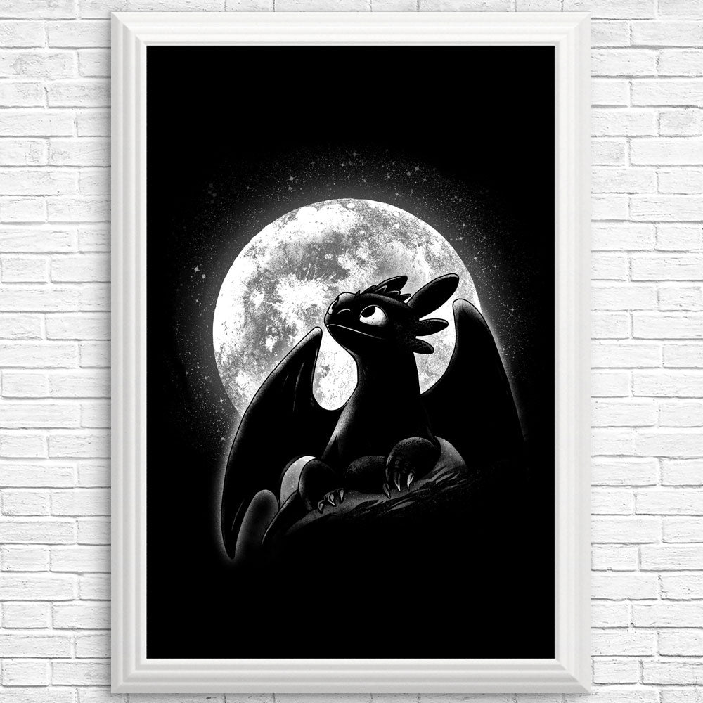 Moonlit Dragon - Posters & Prints