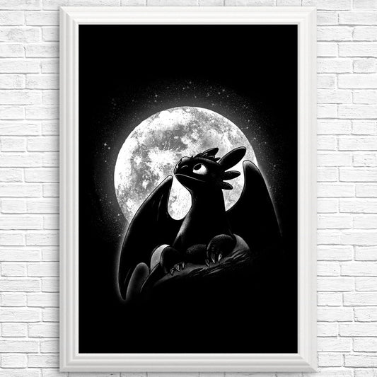Moonlit Dragon - Posters & Prints