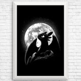 Moonlit Dragon - Posters & Prints