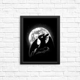 Moonlit Dragon - Posters & Prints