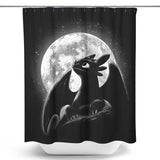 Moonlit Dragon - Shower Curtain