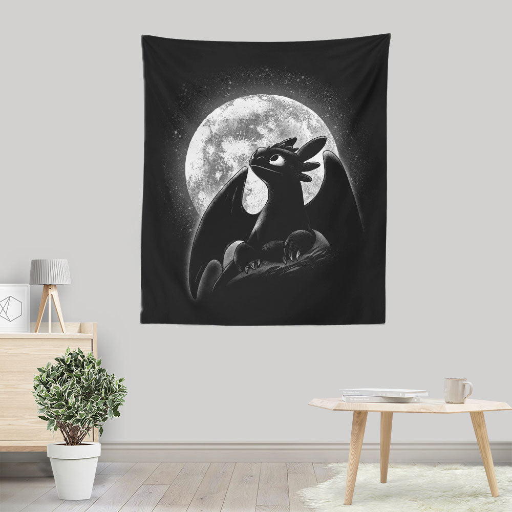 Moonlit Dragon - Wall Tapestry