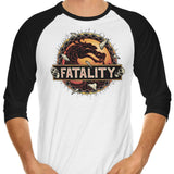 Mortal Fatality - 3/4 Sleeve Raglan T-Shirt
