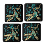 Mosasaurus Fossils - Coasters