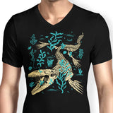 Mosasaurus Fossils - Men's V-Neck