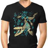 Mosasaurus Fossils - Men's V-Neck