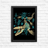 Mosasaurus Fossils - Posters & Prints