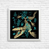 Mosasaurus Fossils - Posters & Prints