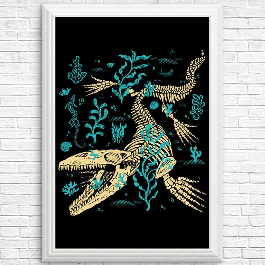 Mosasaurus Fossils - Posters & Prints