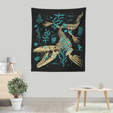 Mosasaurus Fossils - Wall Tapestry