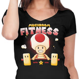 Mushroom Fitness - Women's V-Neck