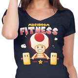 Mushroom Fitness - Women's V-Neck