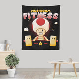 Mushroom Fitness - Wall Tapestry